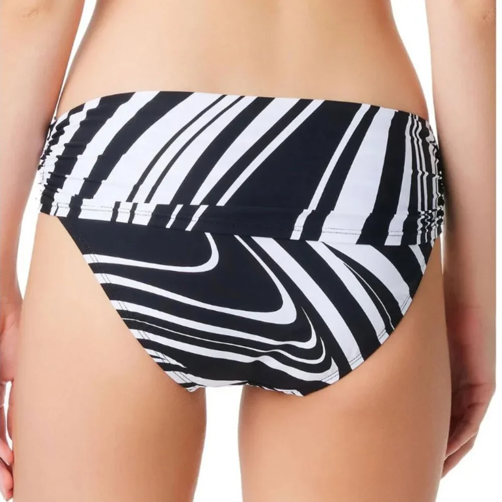 Bleu Rod Beattie New Wave Striped Bikini Bottom NWT Sz 12 - Picture 2 of 7